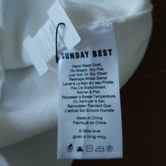 Sunday Best Raegan Tank - Small - White - Picture 4 of 7